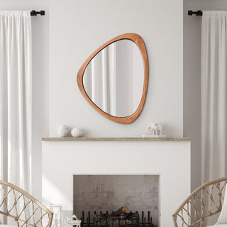 Avila Asymmetrical Wood Wall Mirror