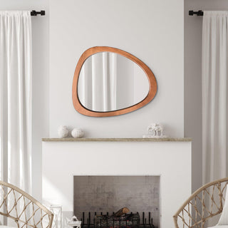 Avila Type-A Asymmetrical Wood Wall Mirror - WallBeyond