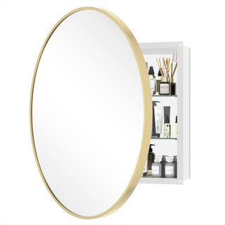 Obispo Round Modern Mirrored Medicine Cabinet