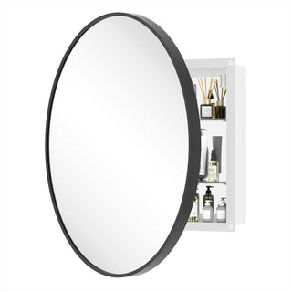 Obispo Round Modern Mirrored Medicine Cabinet