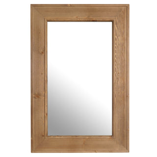 Toulon Handcrafted Natural Wood Mirror