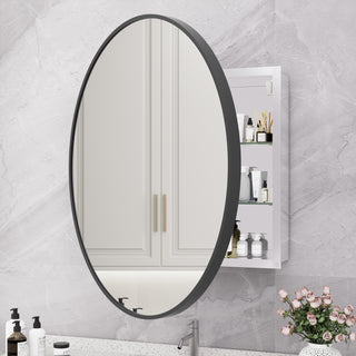 Obispo Round Modern Mirrored Medicine Cabinet