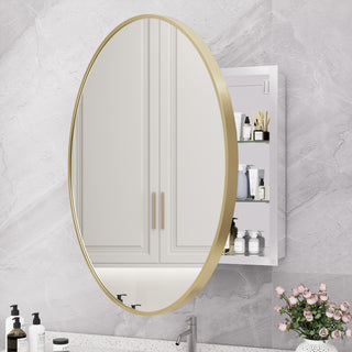 Obispo Round Modern Mirrored Medicine Cabinet