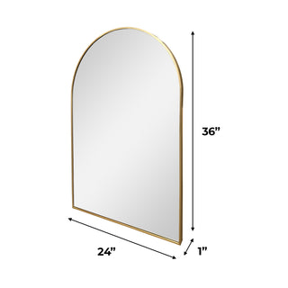 Vallon Arched Metal Wall Mirror