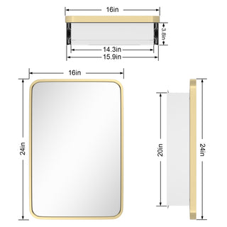 Obispo Modern Surface Mount Bathroom Medicine Cabinets