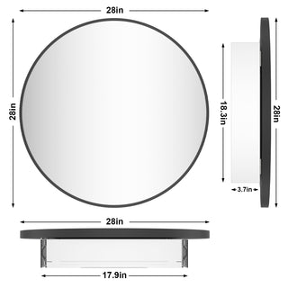 Obispo Round Modern Mirrored Medicine Cabinet