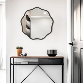 Modern Wave Round Elegant Mirror（Shipping Now）