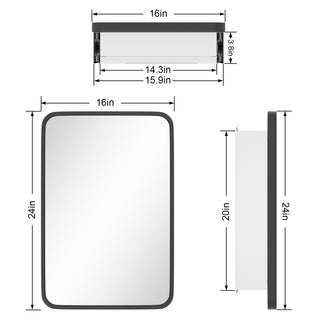 Obispo Modern Surface Mount Bathroom Medicine Cabinets