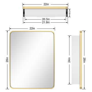 Obispo Modern Surface Mount Bathroom Medicine Cabinets