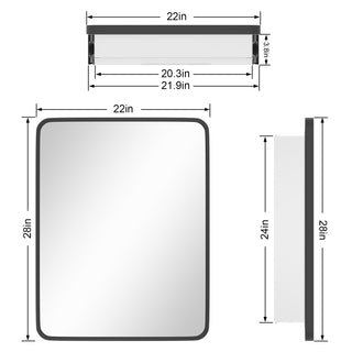 Obispo Modern Surface Mount Bathroom Medicine Cabinets