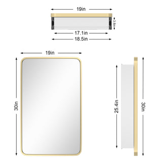 Obispo Modern Surface Mount Bathroom Medicine Cabinets