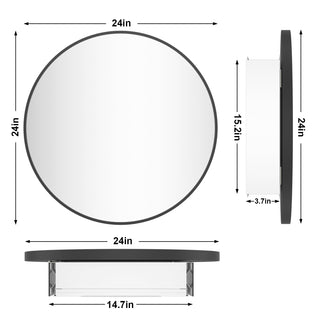 Obispo Round Modern Mirrored Medicine Cabinet