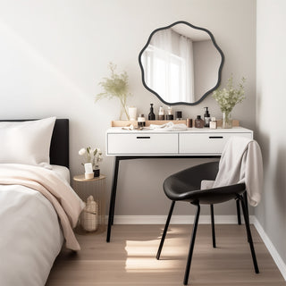 Modern Wave Round Elegant Mirror（Shipping Now）