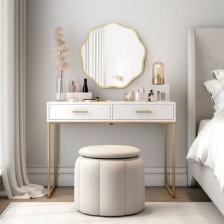 Modern Wave Round Elegant Mirror（Shipping Now）