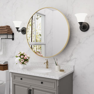 Obispo Round Modern Mirrored Medicine Cabinet