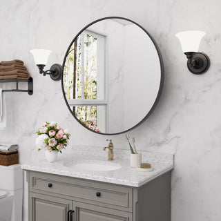 Obispo Round Modern Mirrored Medicine Cabinet