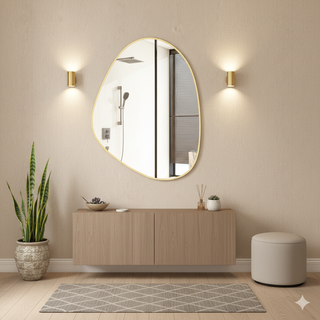 Modern Irregular-shaped Wall Mirror（Shipping Now）