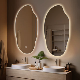 Etienne Asymmetrical LED Wall Mirror