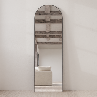 Vienne Metal Arched Floor Mirror